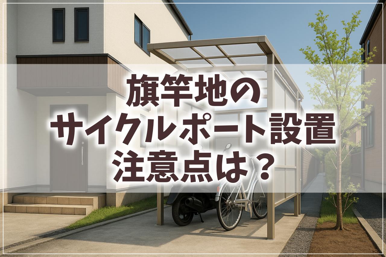 旗竿地のサイクルポート設置の完全ガイド！限られたスペースでも問題なし